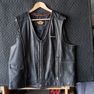 Men's XXL Harley-Davidson leather vest